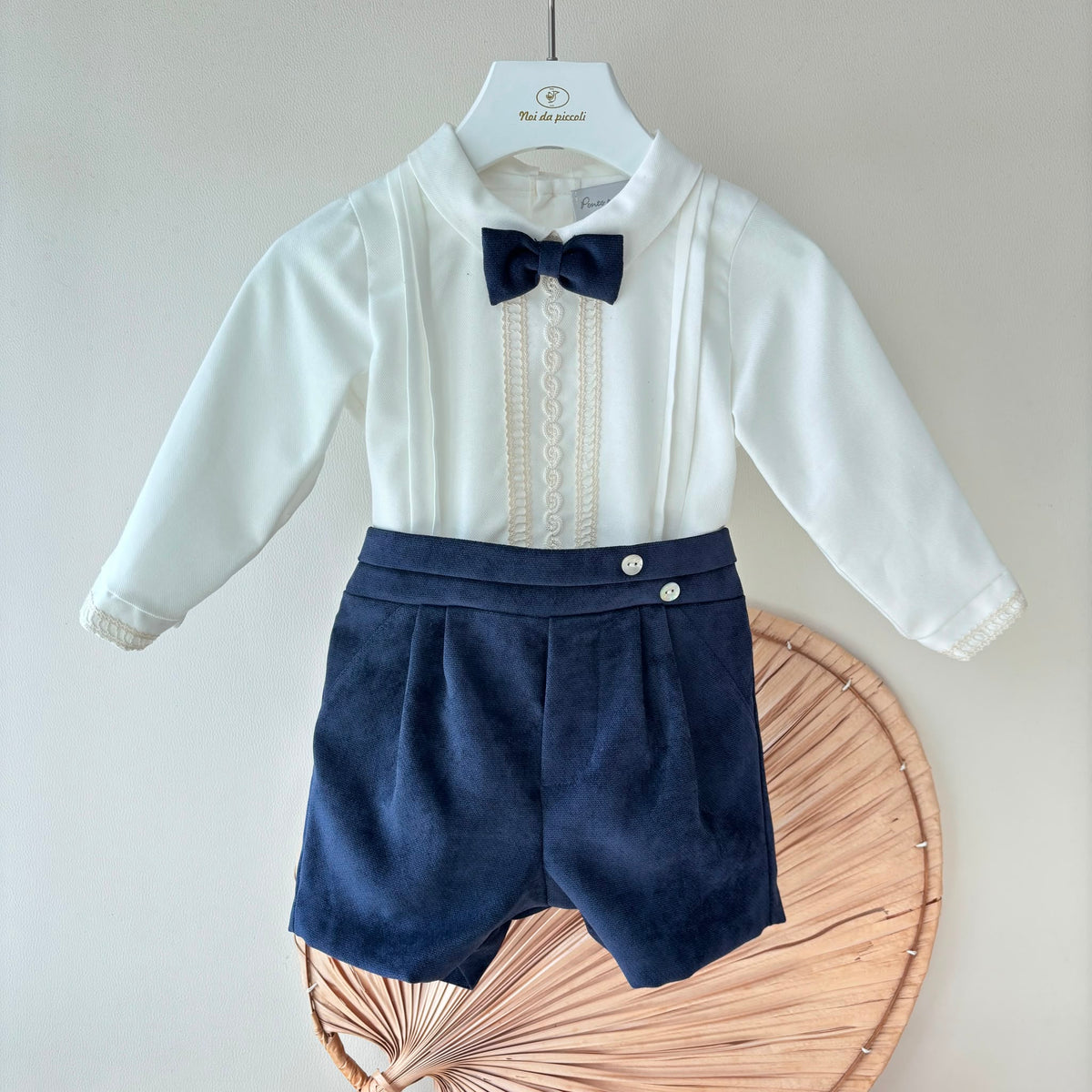 COMPLETO CERIMONIALE ANTOINE VELLUTO BLU