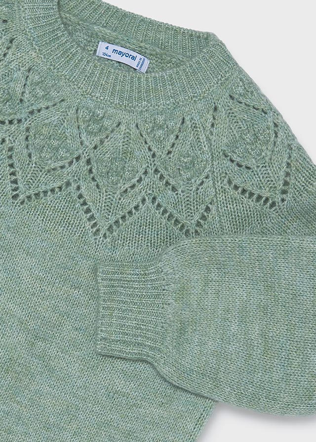 MAGLIONE IN FILATO CALDO VERDE