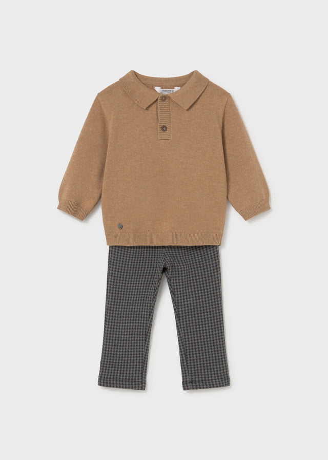 COMPLETO VERSATILE IN FILATO CALDO BEIGE