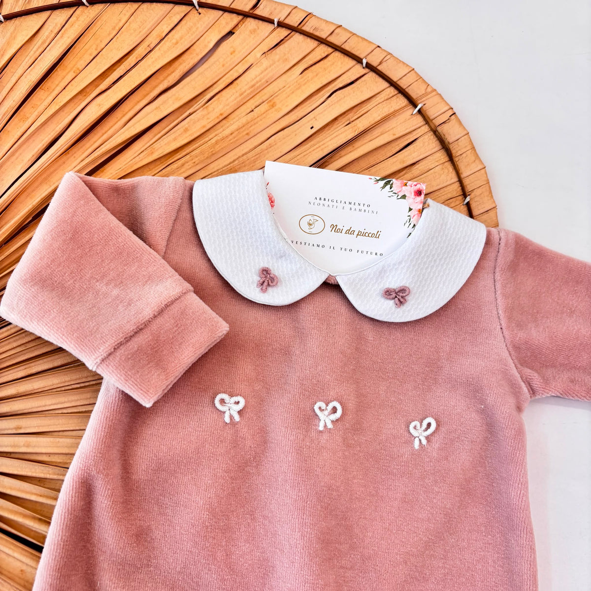 TUTINA FIOCCHETTINI IN CINIGLIA ROSA CIPRIA