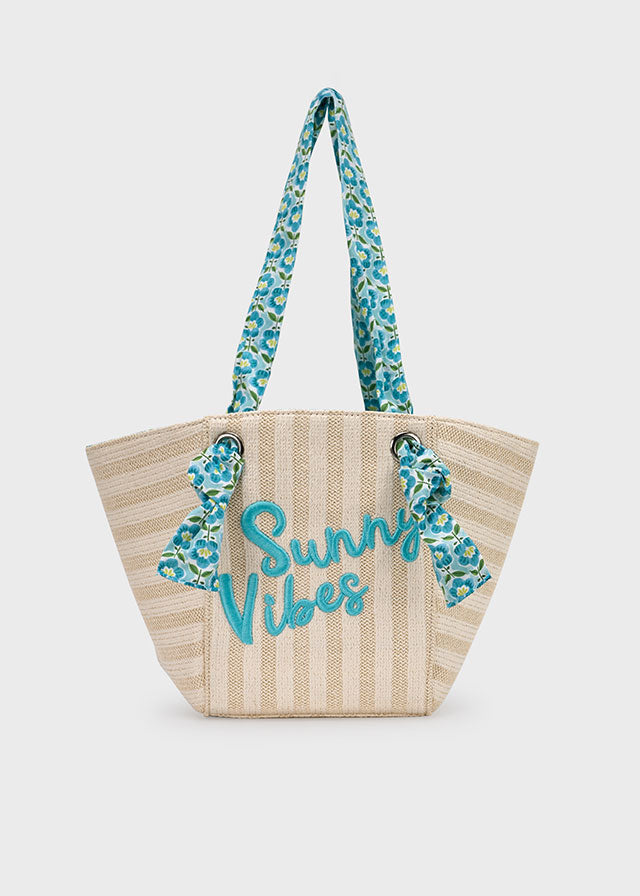 BORSA MARE "SUNNY VIBES"  BEIGE VERDE
