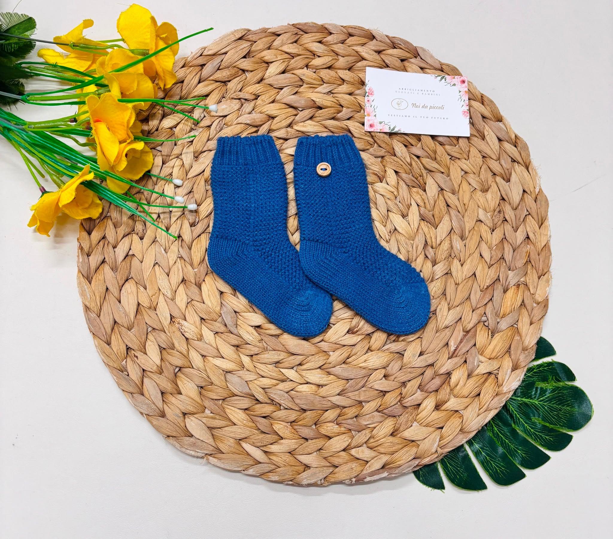 CALZINI FILATO CALDO BLU