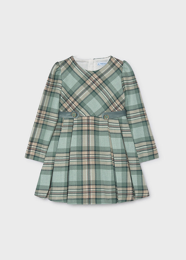 vestito IN COTONE CALDO VERDE