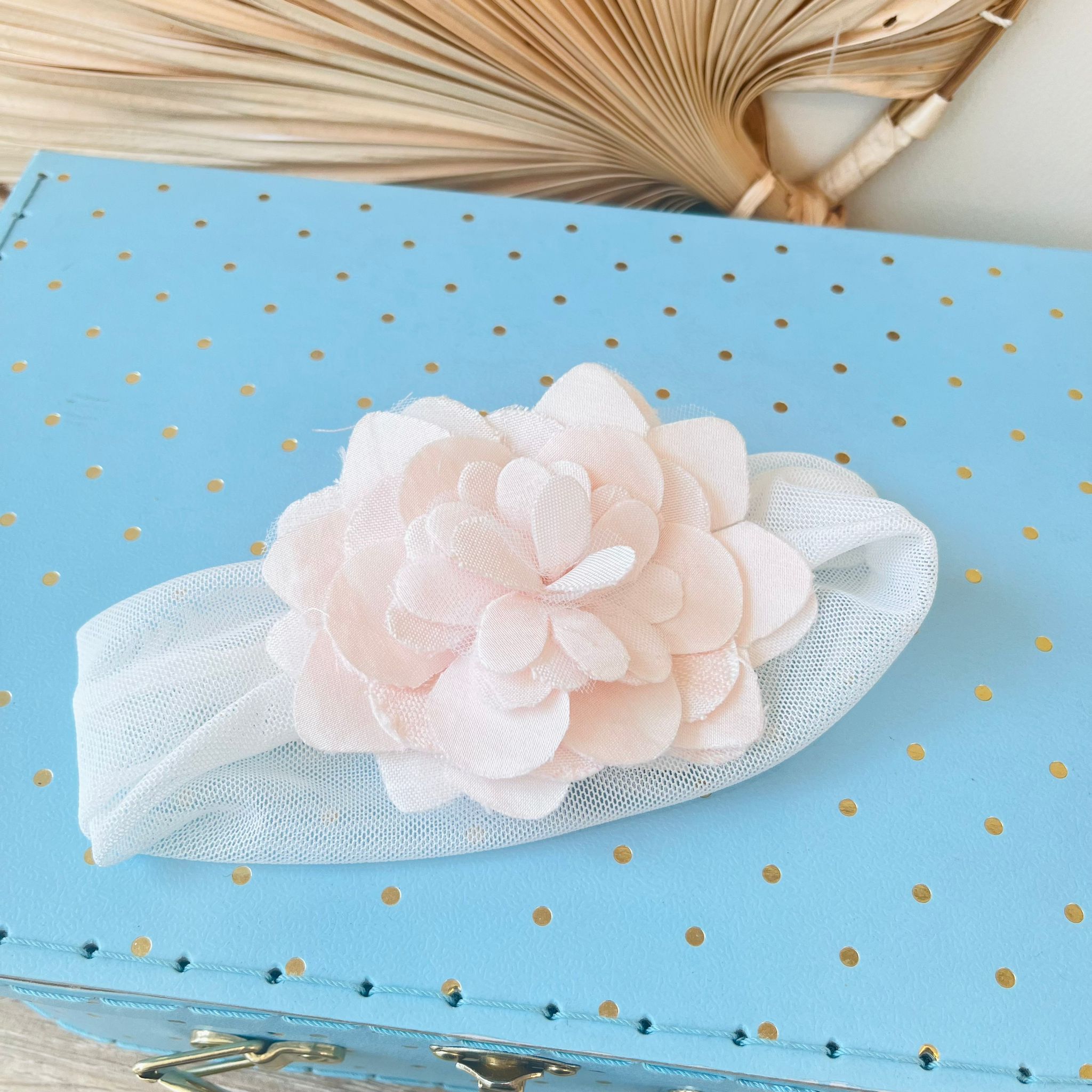 FASCIA CON FIORE ROSA ORTENSIA