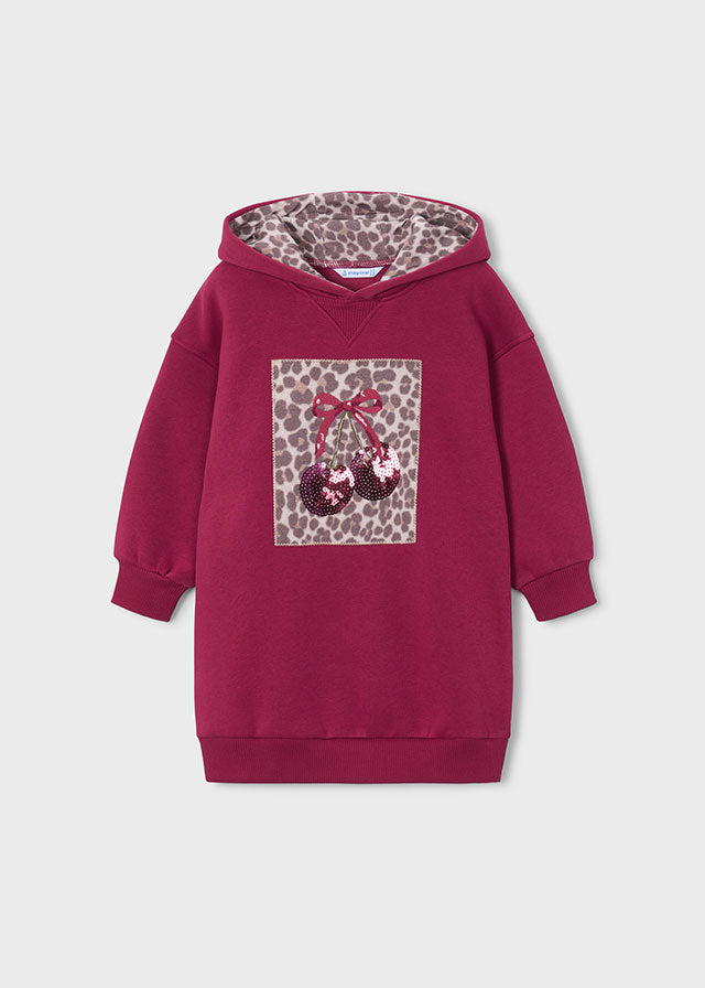 FELPA CHERRY CON CILIEGIE IN COTONE CALDO