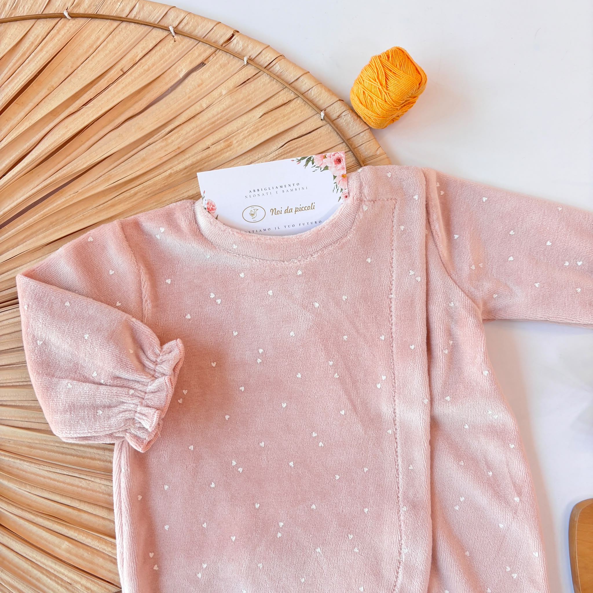 TUTINA IN CINIGLIA ROSA IN STILE ROMANTICO