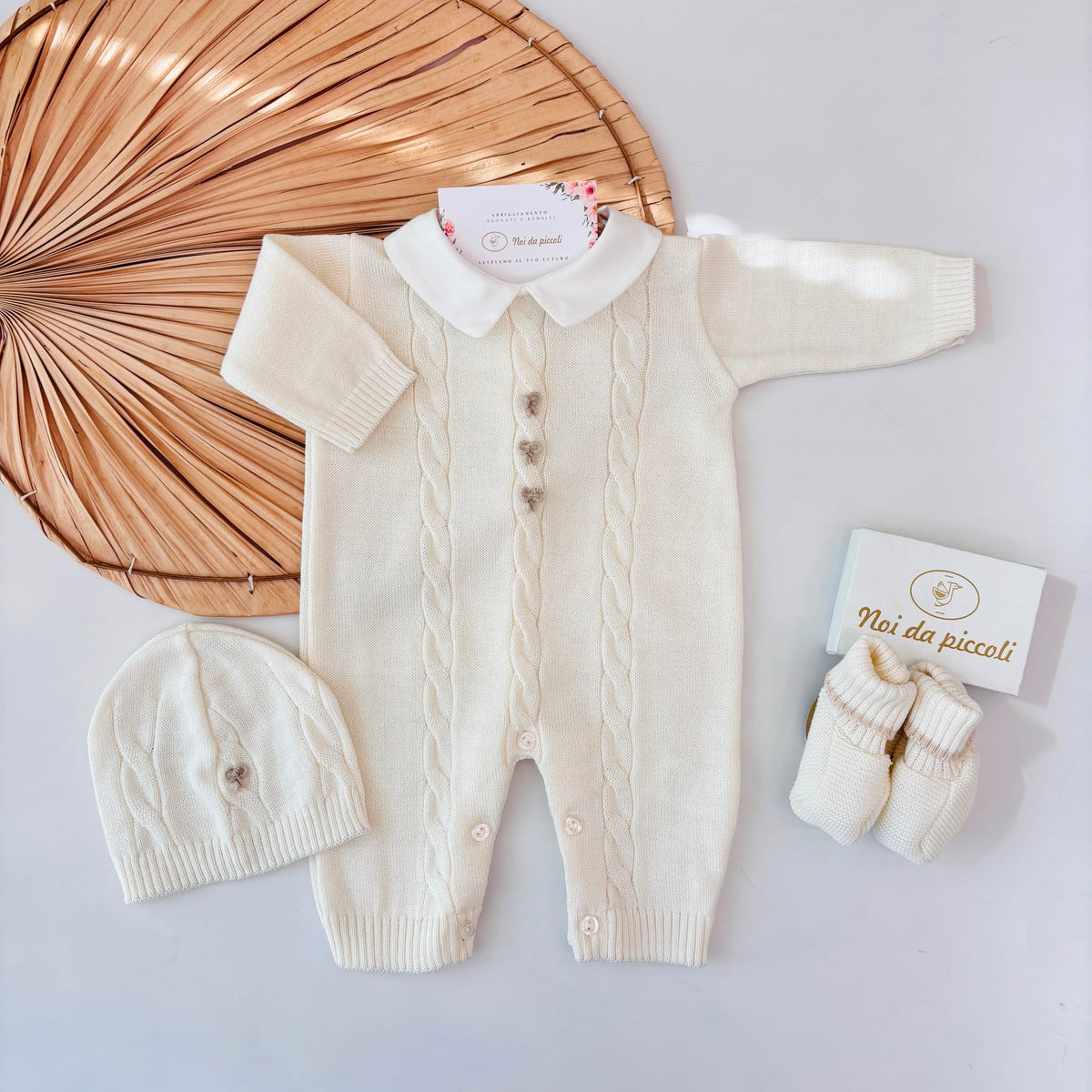 TUTINA CON PARURE FILATO CALDO PANNA CORDA