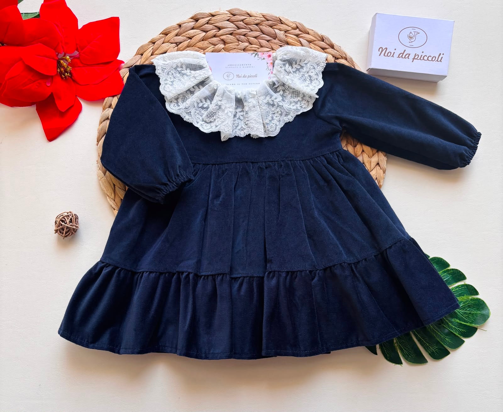VESTINA COTONE CALDO BLU