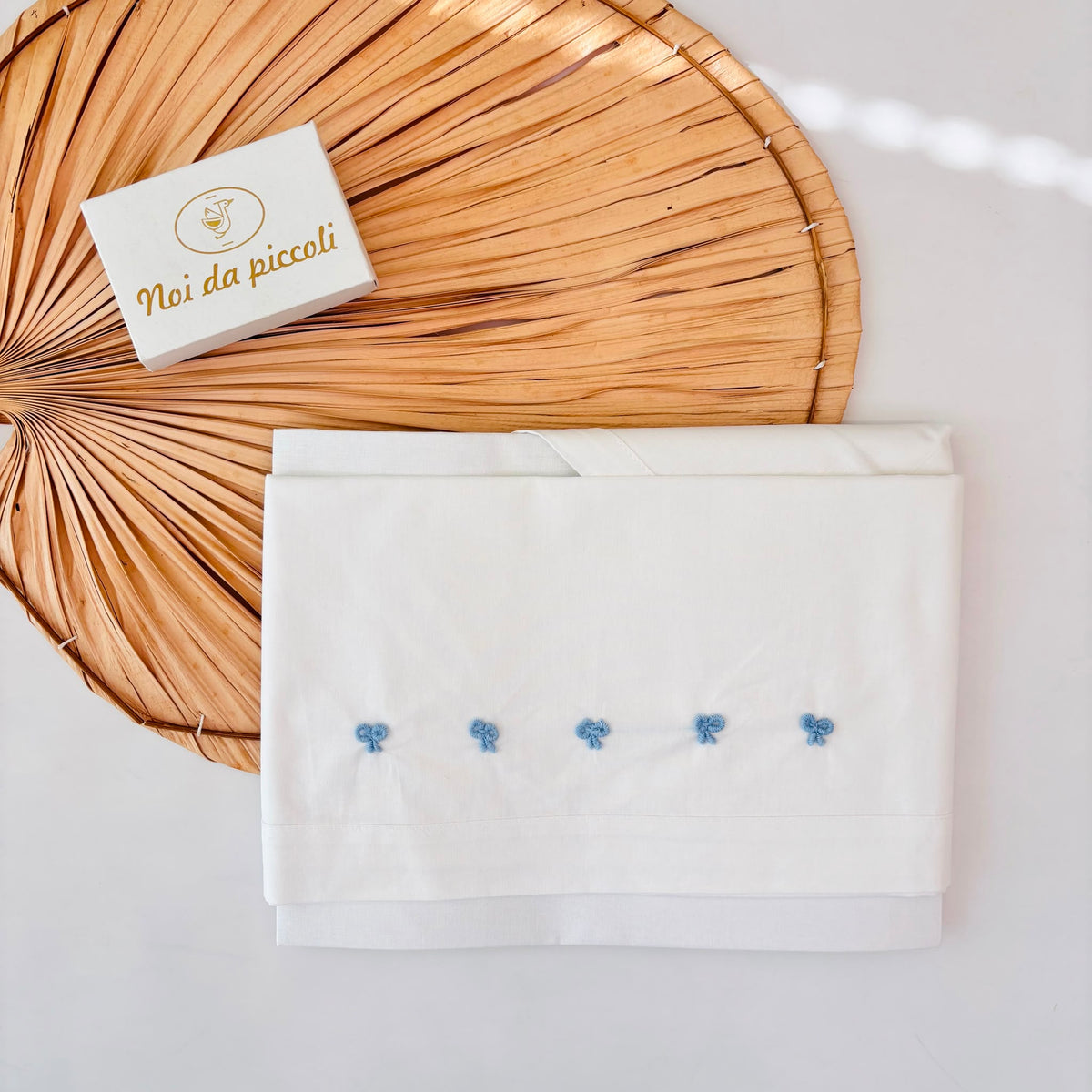 set lenzuola 100 % COTONE PANNA CIELO
