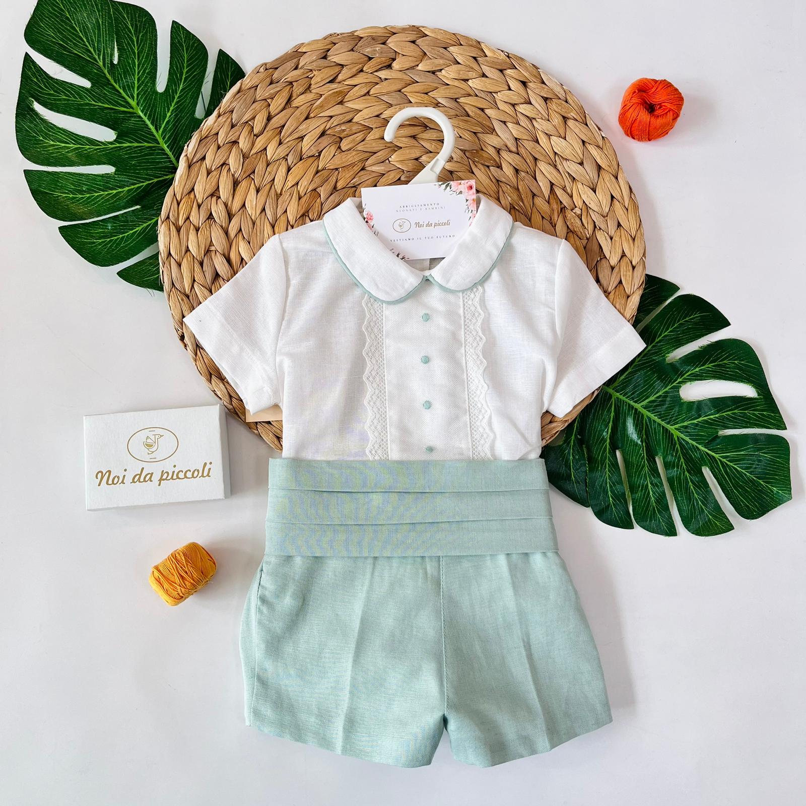 COMPLETO 3 PZ CERIMONIALE  VERDE