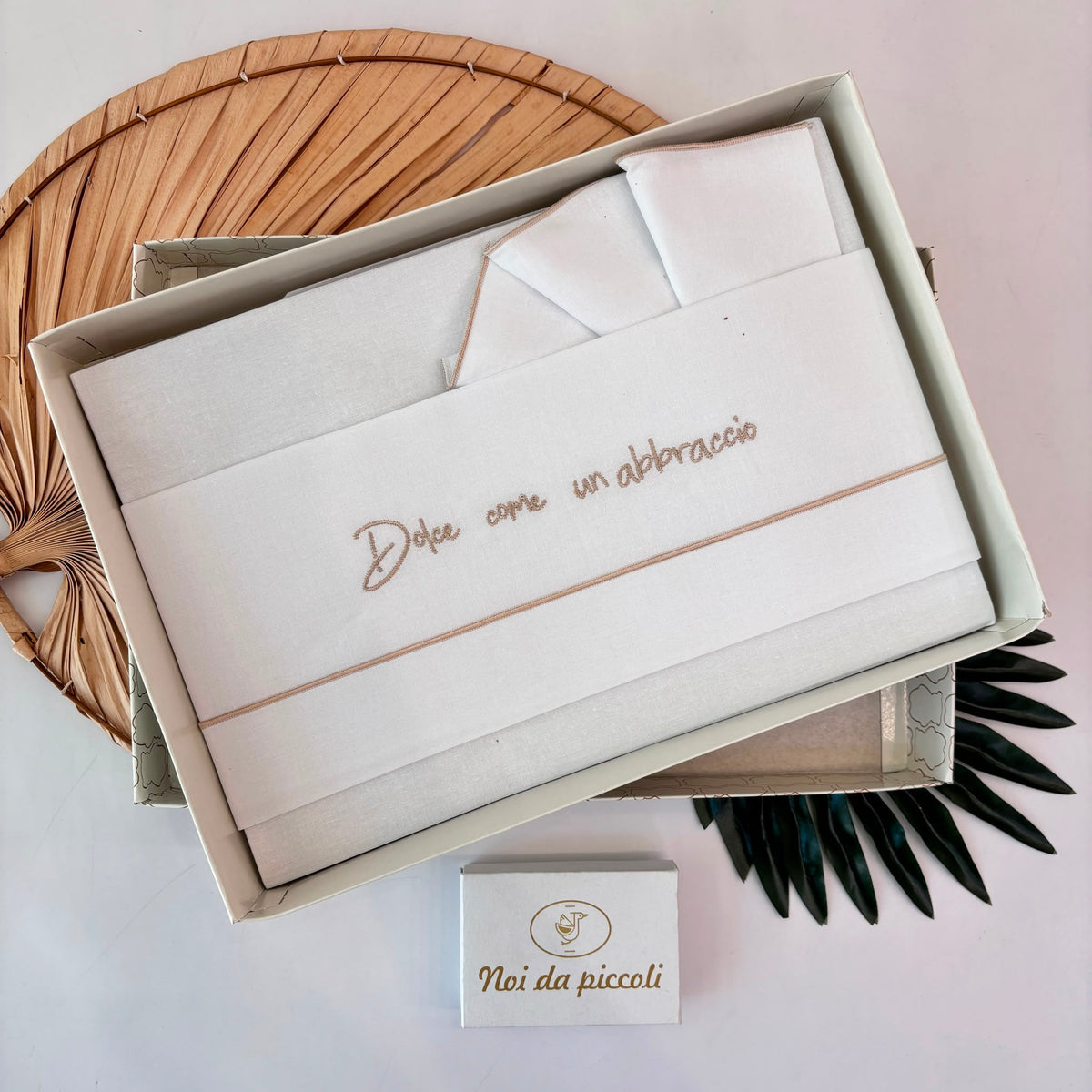 set lenzuola IN COTONE CALDO BEIGE "dolce come un abbraccio"