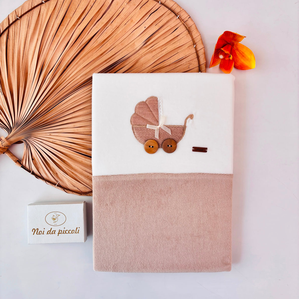 copertina ciniglia con carrozzina BEIGE