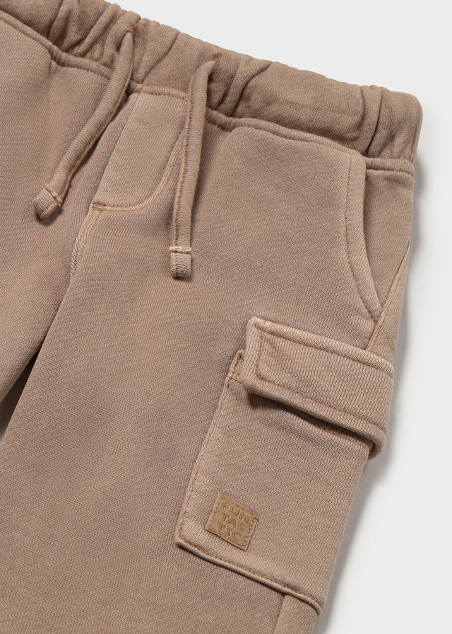 PANTALONE CARGO IN COTONE CALDO MOCCA