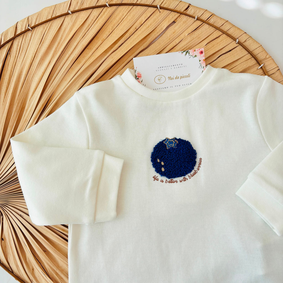 MAGLIA IN COTONE CALDO BLU