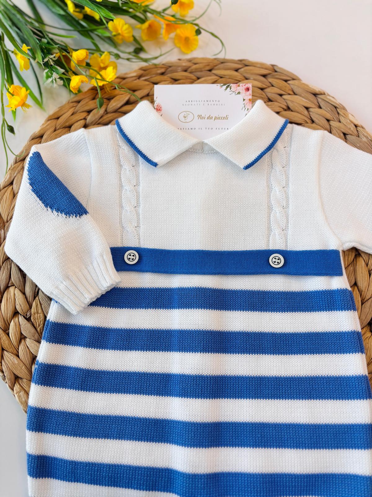 TUTINA 100% FILO DI COTONE BIANCO CIELO