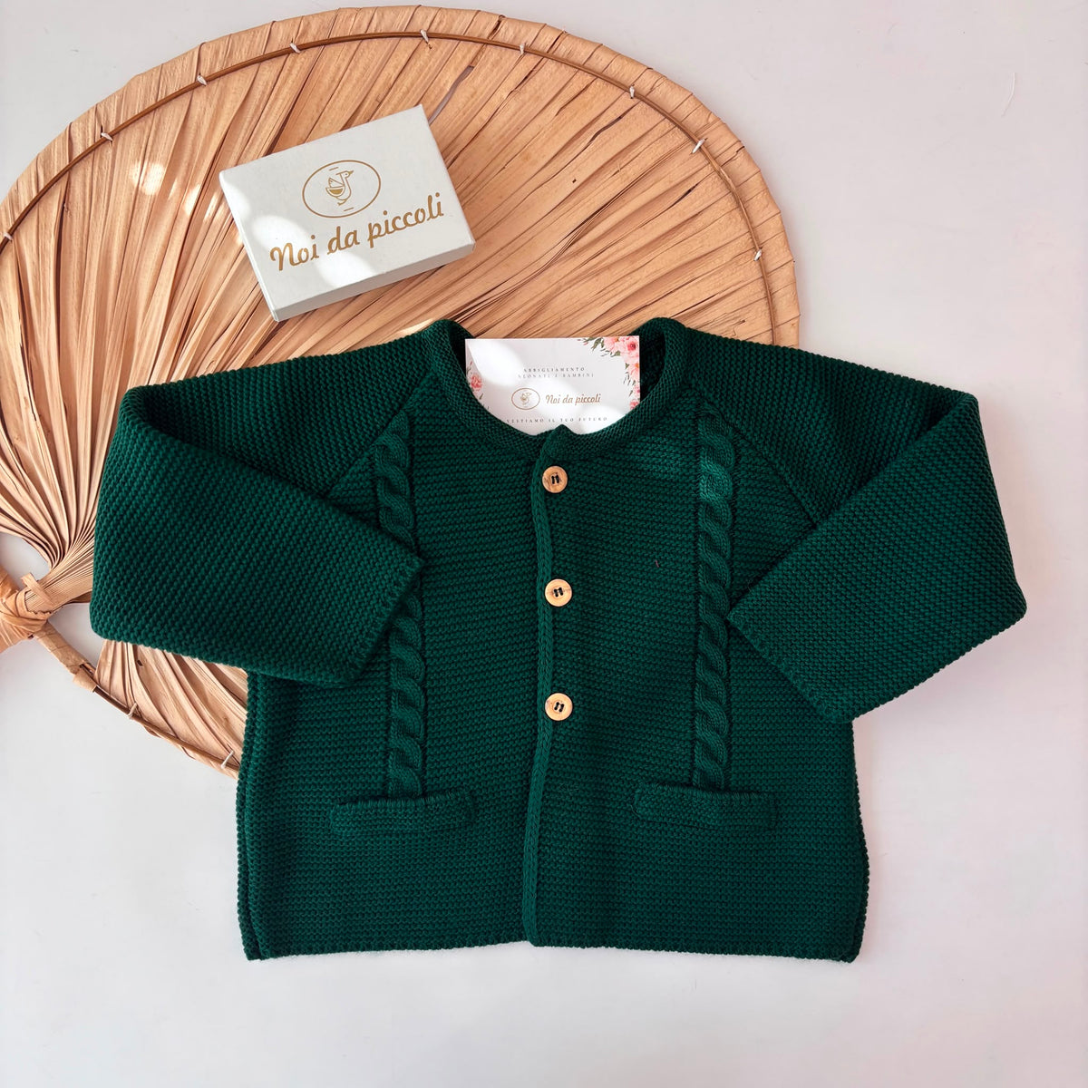 Golfino Filato Caldo Treccine Verde Sardon