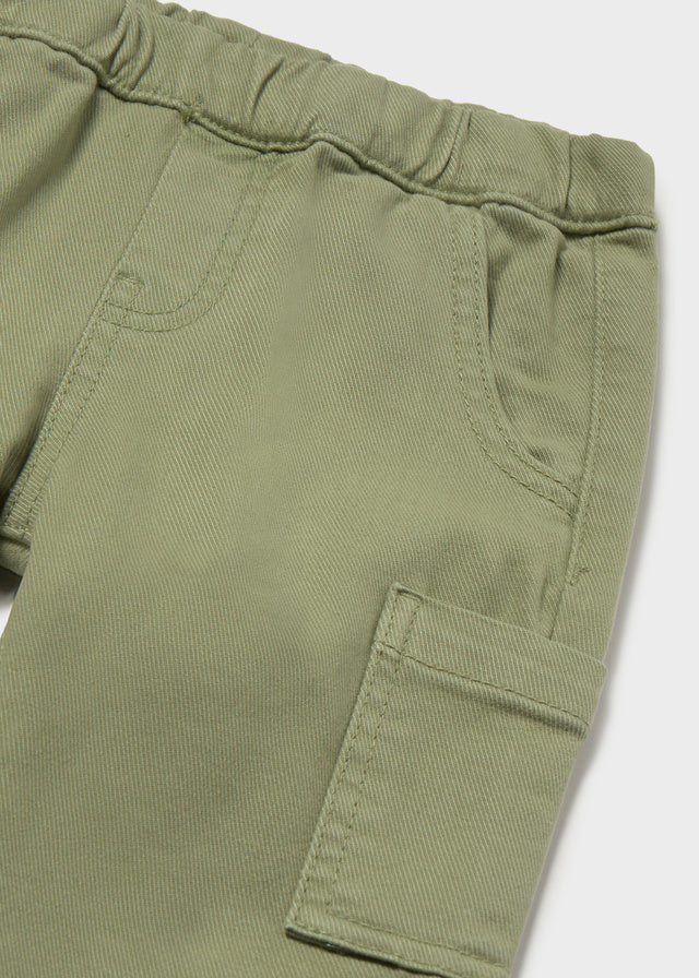 PANTALONE IN COTONE CALDO VERDE