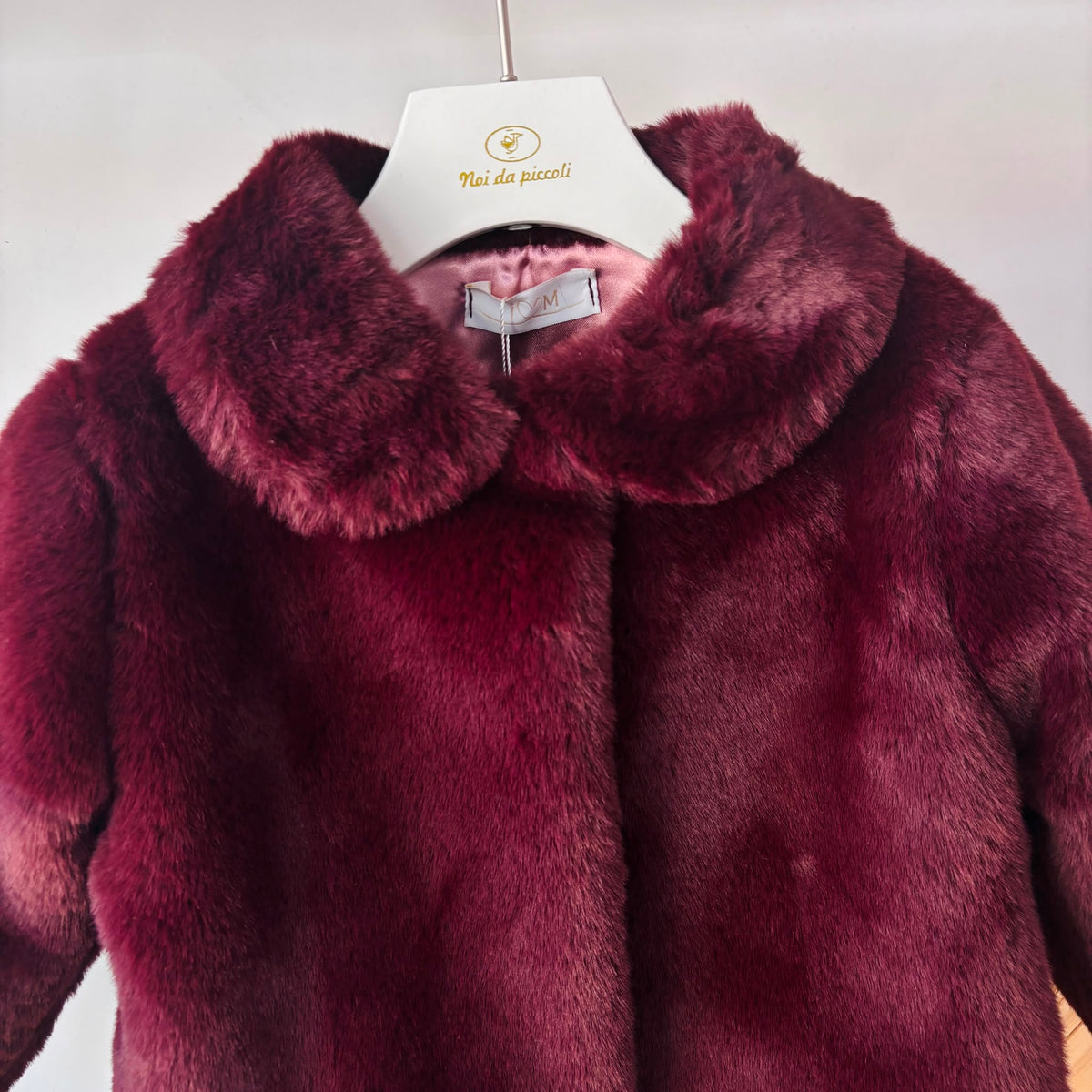 Cappotto in Pelliccetta Borgogna Isabel