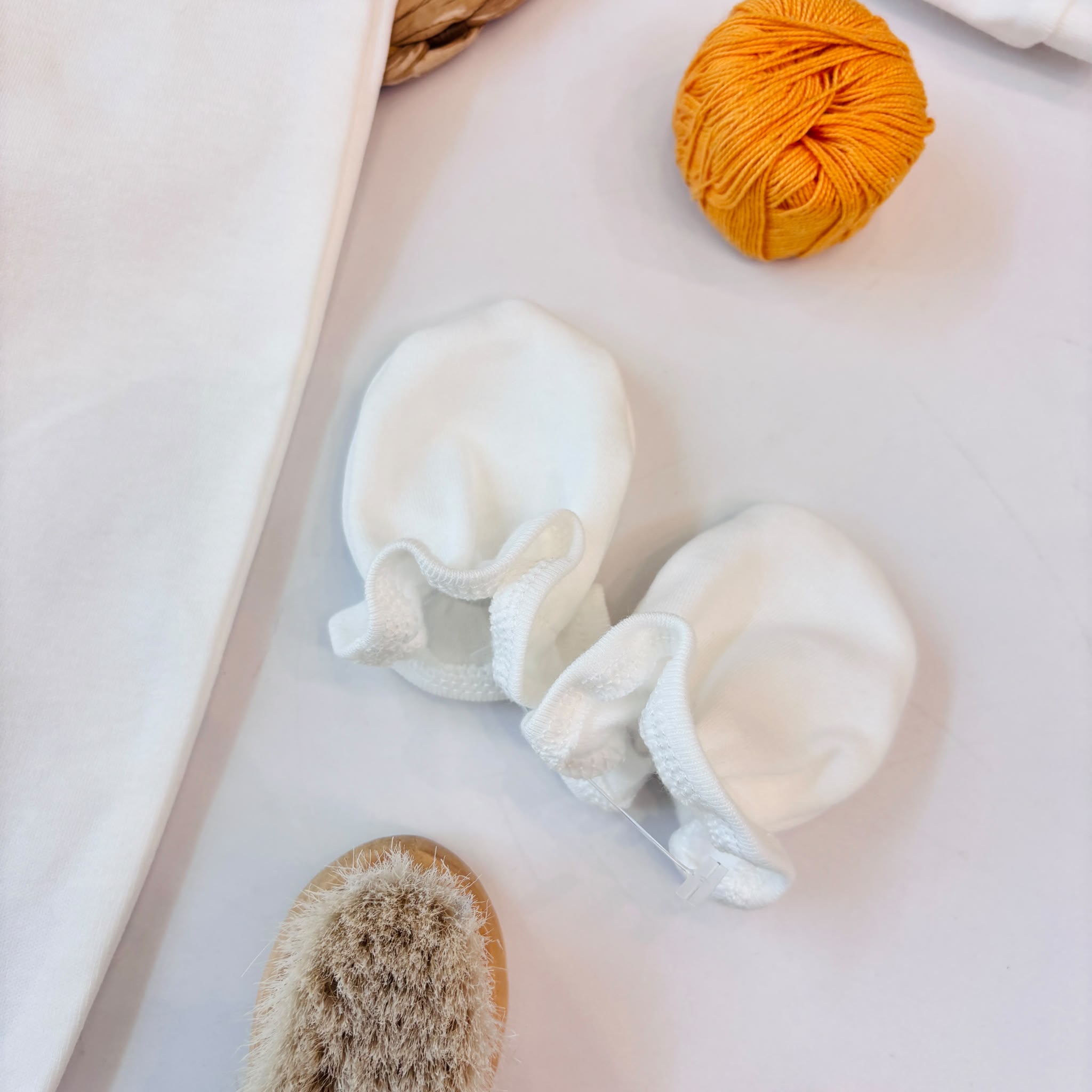 SET NASCITA IN CALDO COTONE CANDIDO ORSETTO PANNA