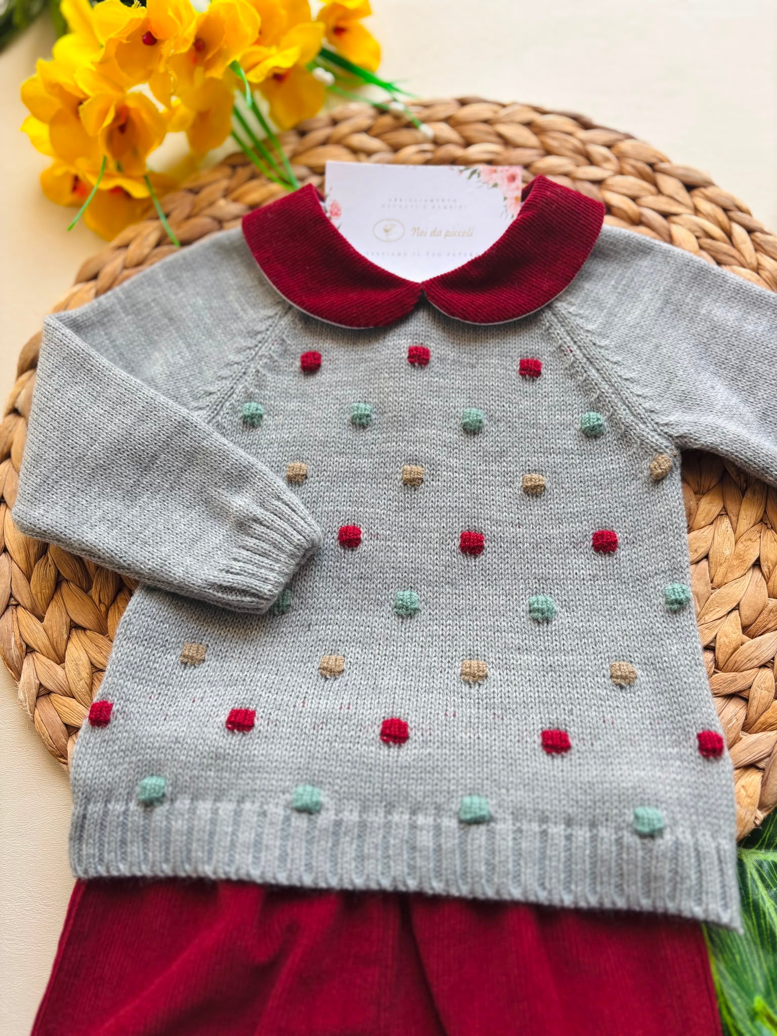 completo 2 pz FILATO CALDO GRIGIO