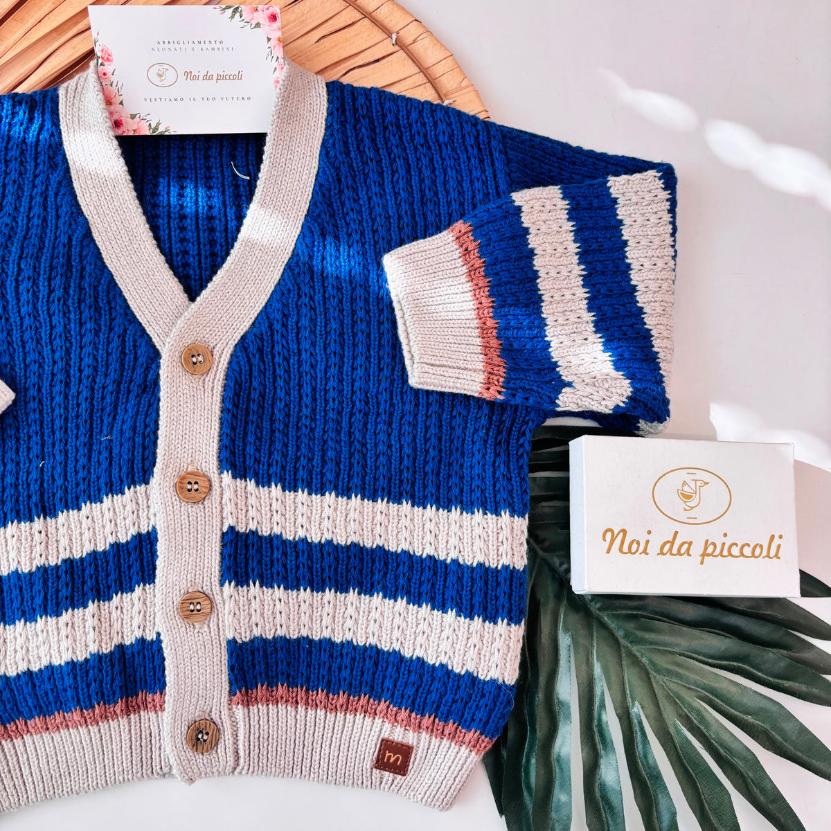Cardigan IN FILATO CALDO BLU