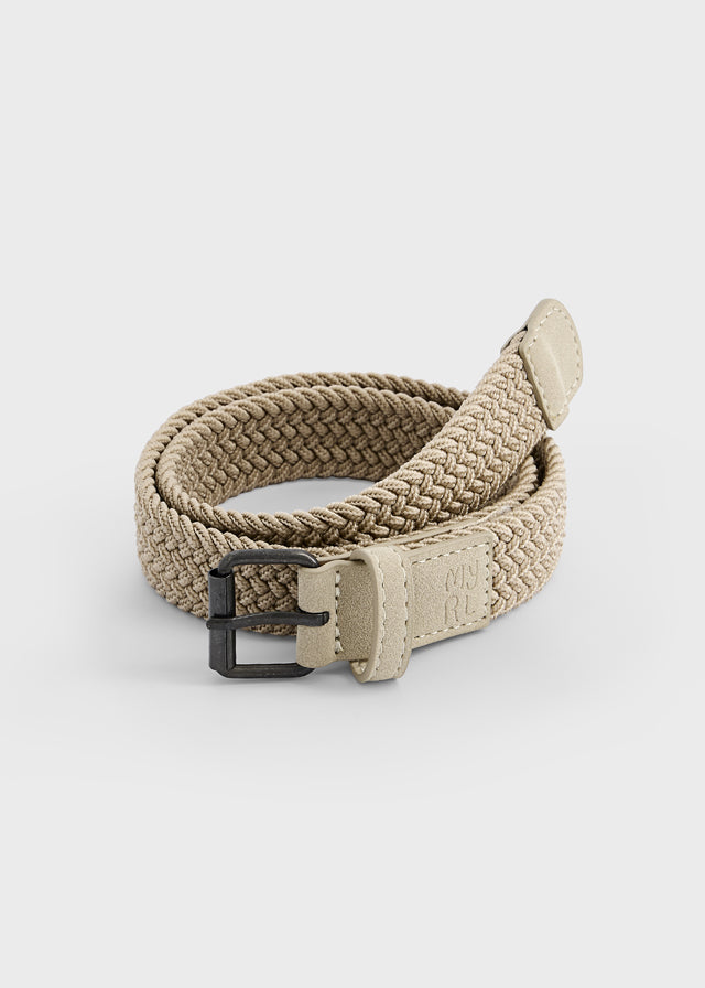 CINTURA BEIGE INTRECCIATA