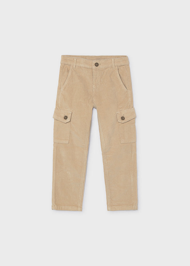 PANTALONE IN VELLUTO CREMA