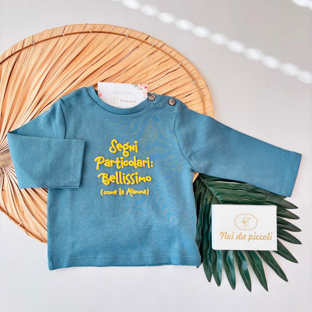 MAGLIA IN COTONE CALDO AZZURRO