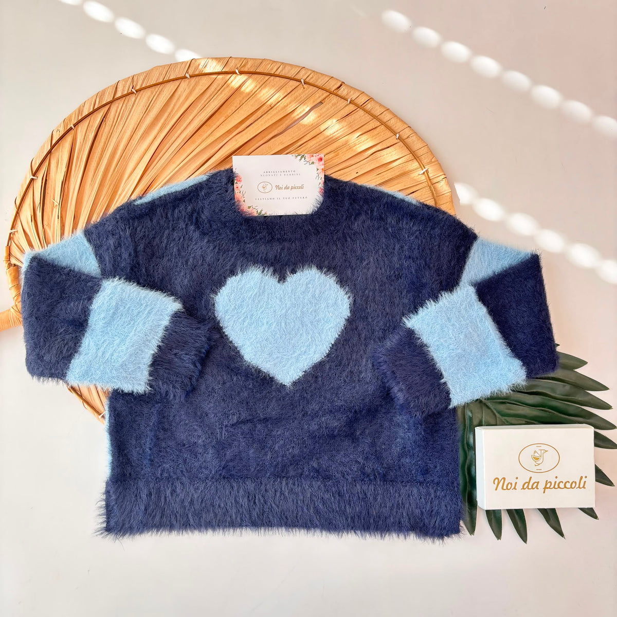MAGLIONE IN FILATO CALDO NAVY