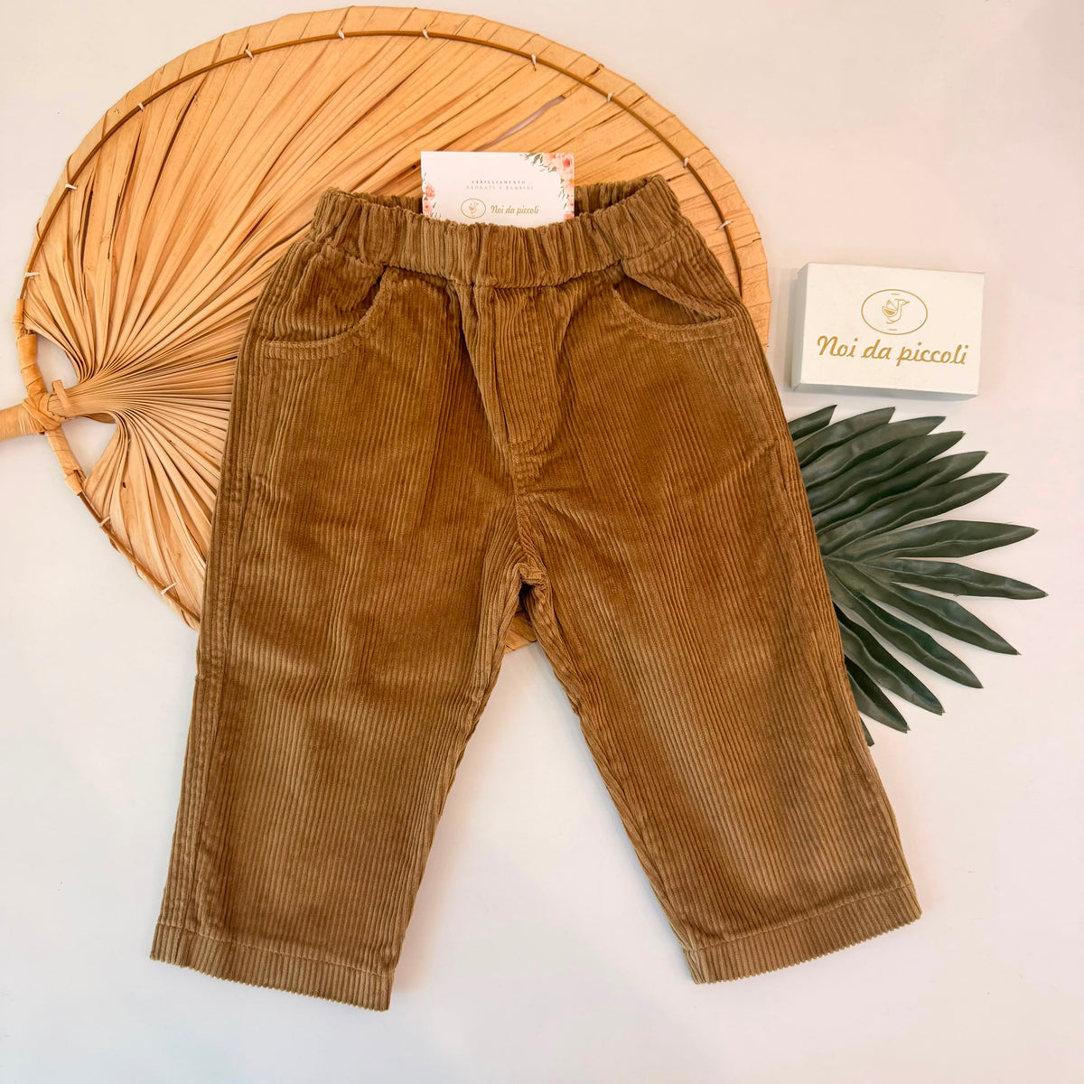 PANTALONE IN VELLUTO MARRONE