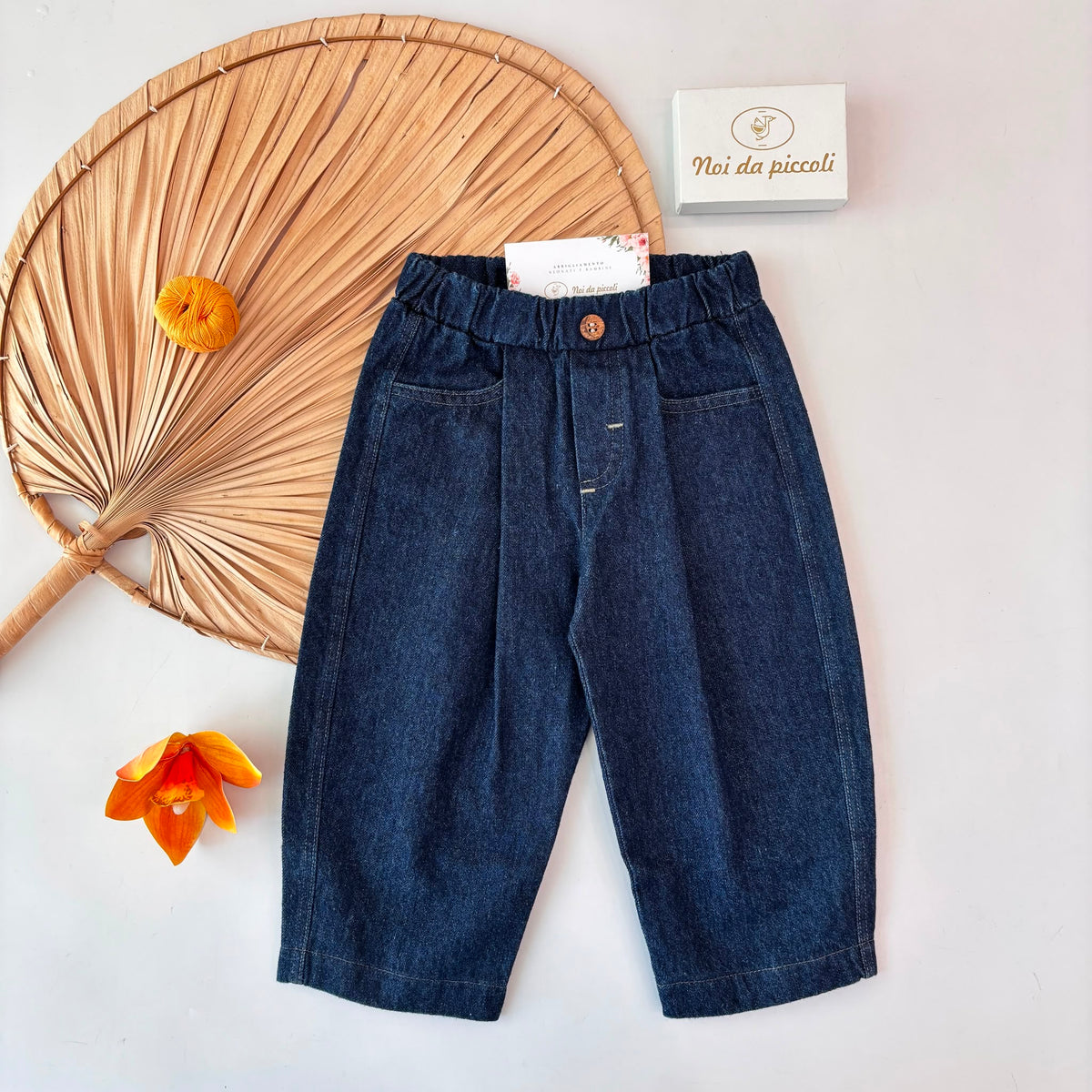Jeans Baggy con pince BLU