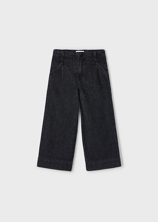 PANTALONE DI JEANS A ZAMPA  Nero