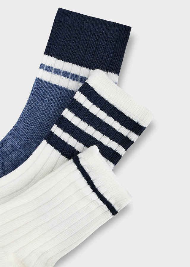 CALZINI IN COTONE CALDO AZZURRO