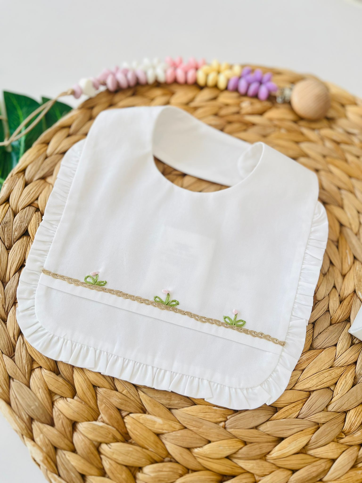 BAVETTINA 100 % COTONE BIANCO