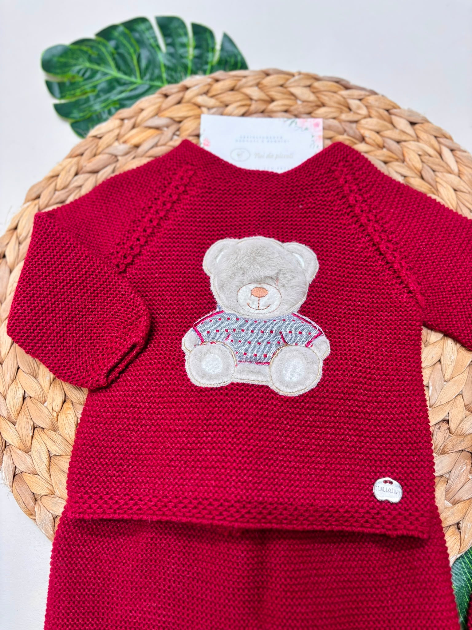 completo 3 pz MISTO LANA BORDEAUX