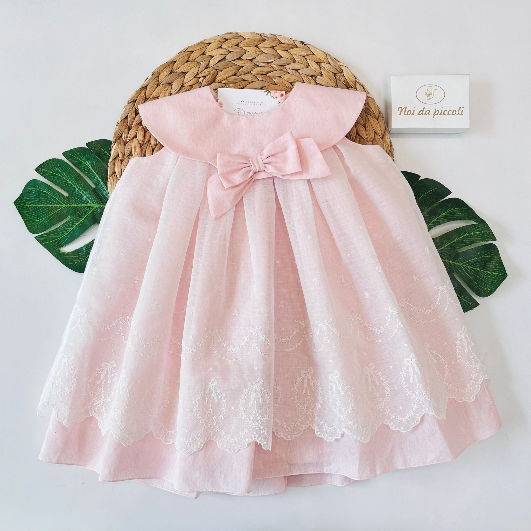 ABITINO 100 % COTONE ROSA CHIARO - Noi da piccoli