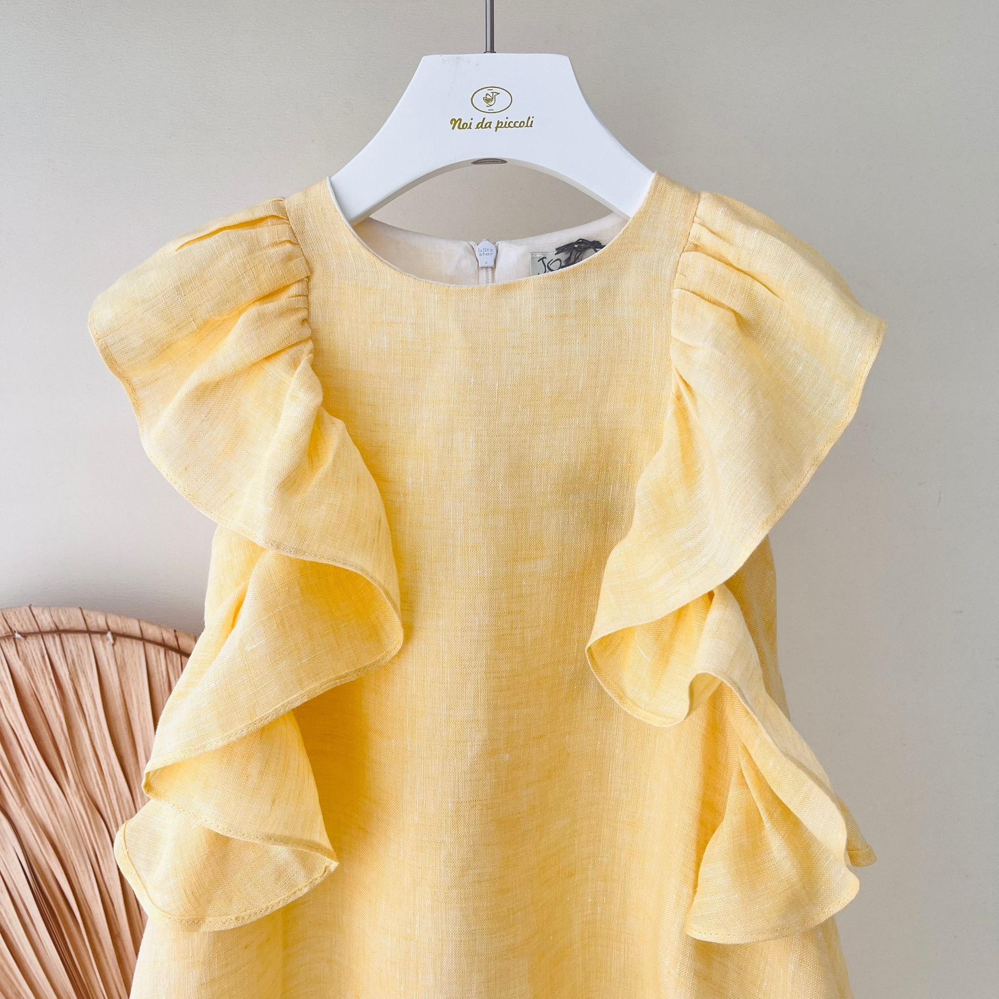 ABITINO 100% PURO LINO GIALLO - Noi da piccoli