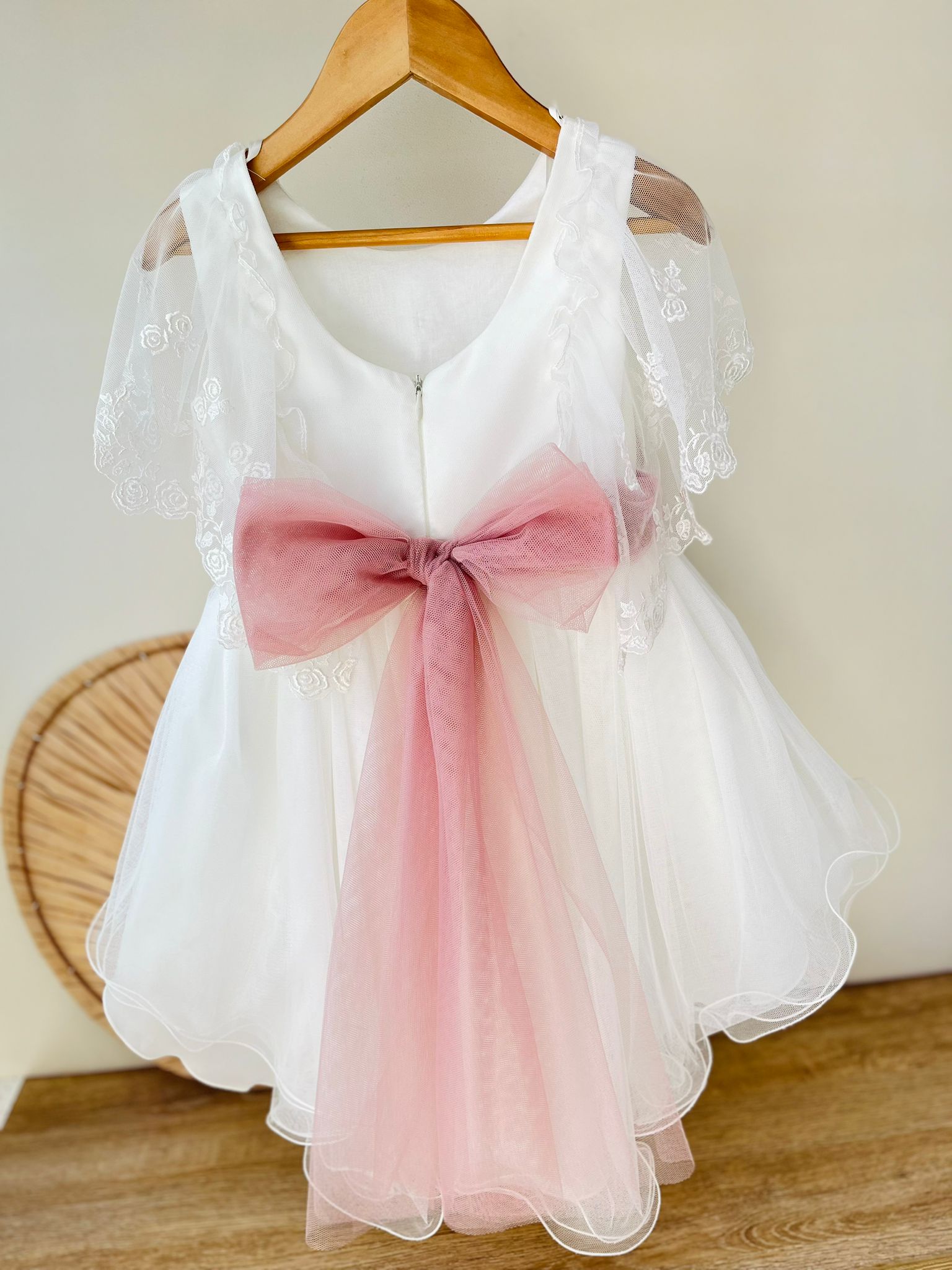 ABITINO CERIMONALE BIANCO CON FIORI - Noi da piccoli