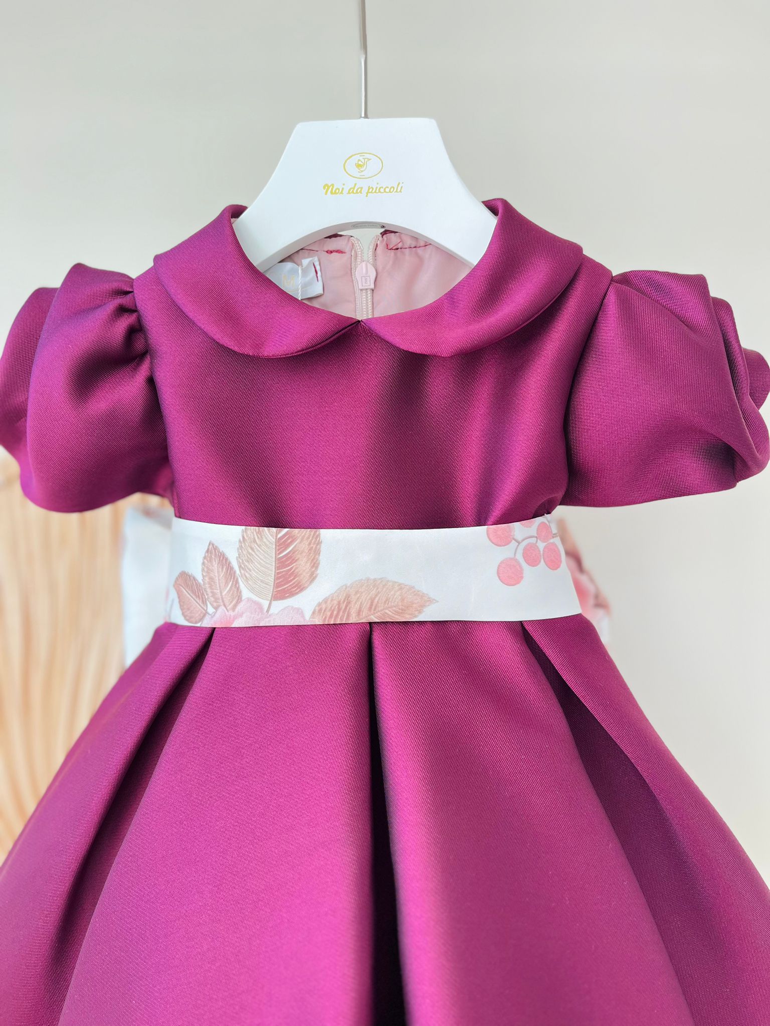 ABITINO CERIMONIALE A MANICA CORTA PRUGNA - Noi da piccoli