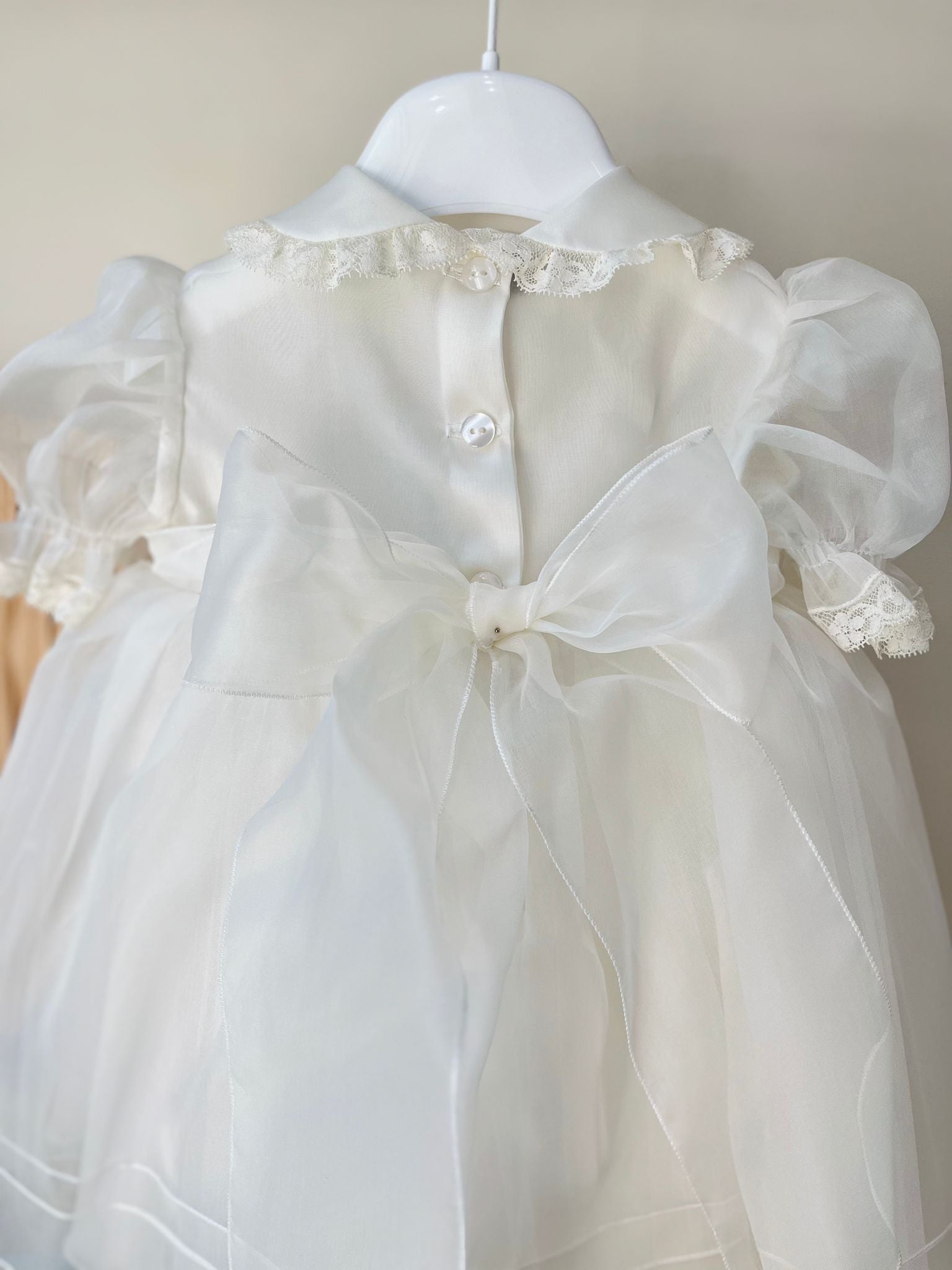 ABITINO CERIMONIALE ADELAIDE ORGANDIS DI SETA Avorio - Noi da piccoli