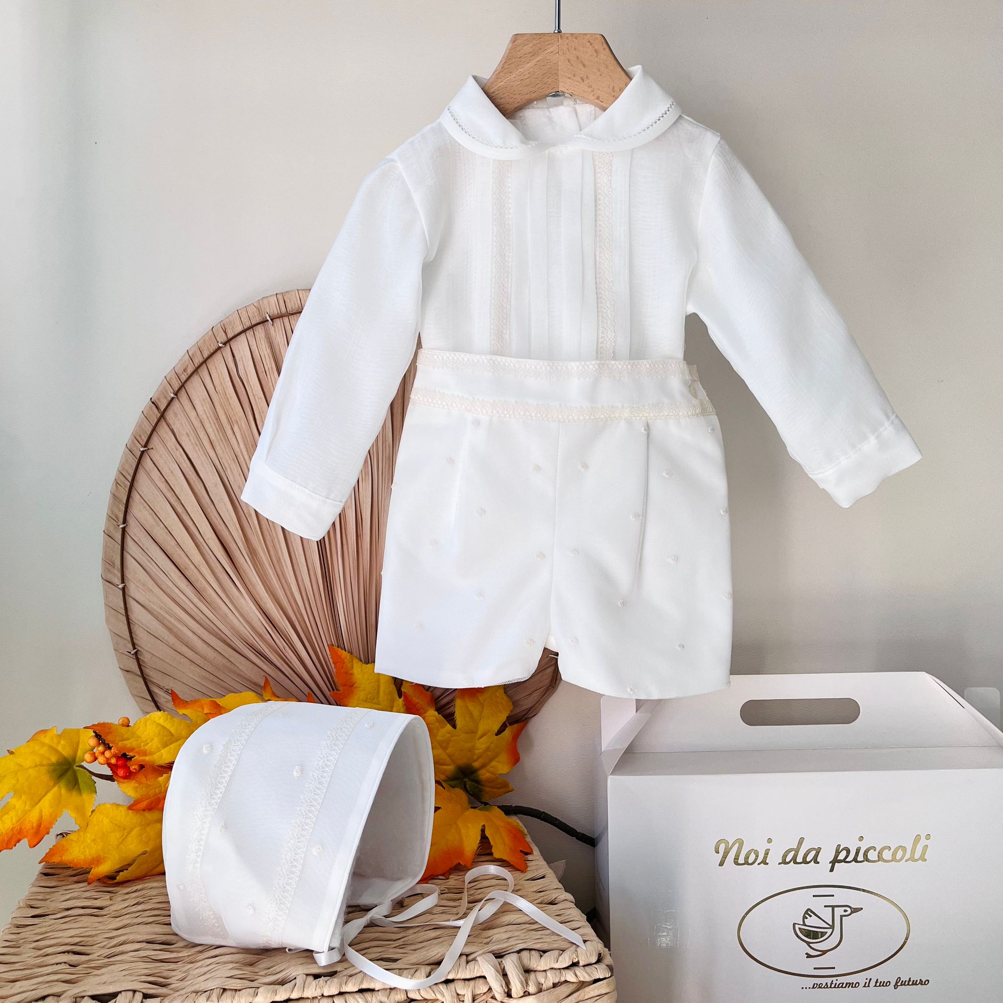 ABITINO CERIMONIALE BIANCO BEIGE PERGAMENA - Noi da piccoli