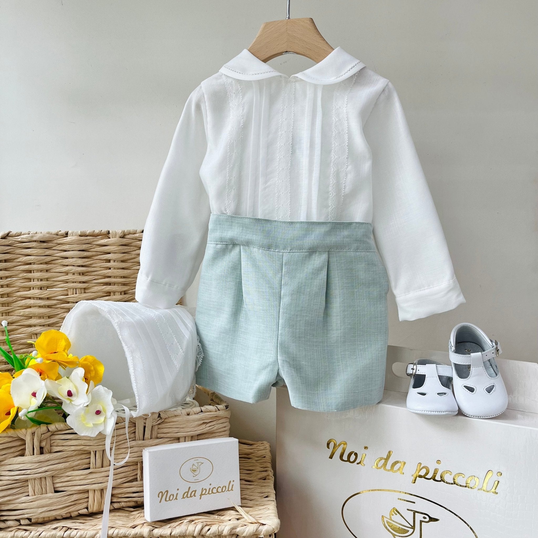 ABITINO CERIMONIALE BIANCO E SALVIA MASON SALVIA - Noi da piccoli