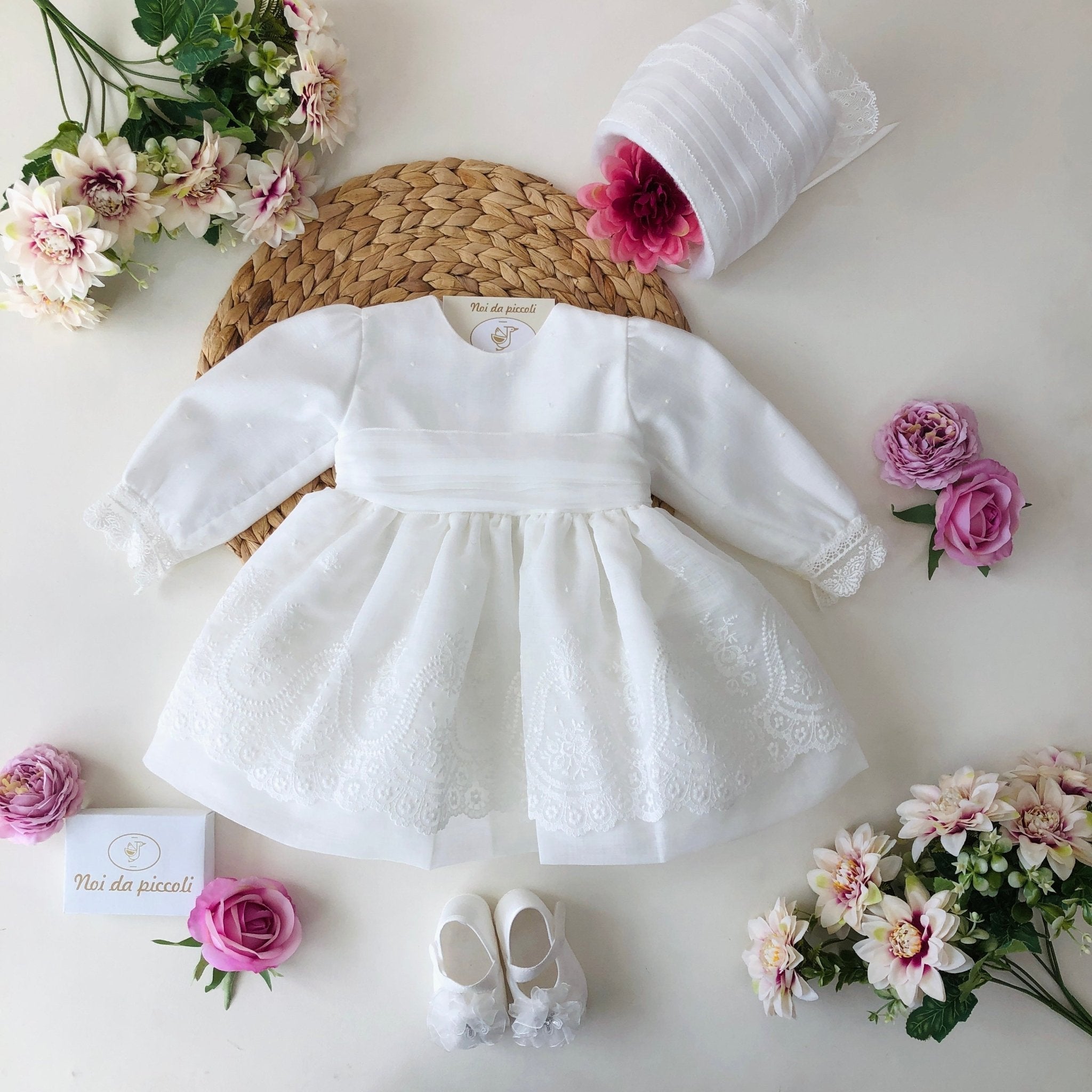 ABITINO CERIMONIALE BIANCO PIZZO MERIDA BIANCO - Noi da piccoli