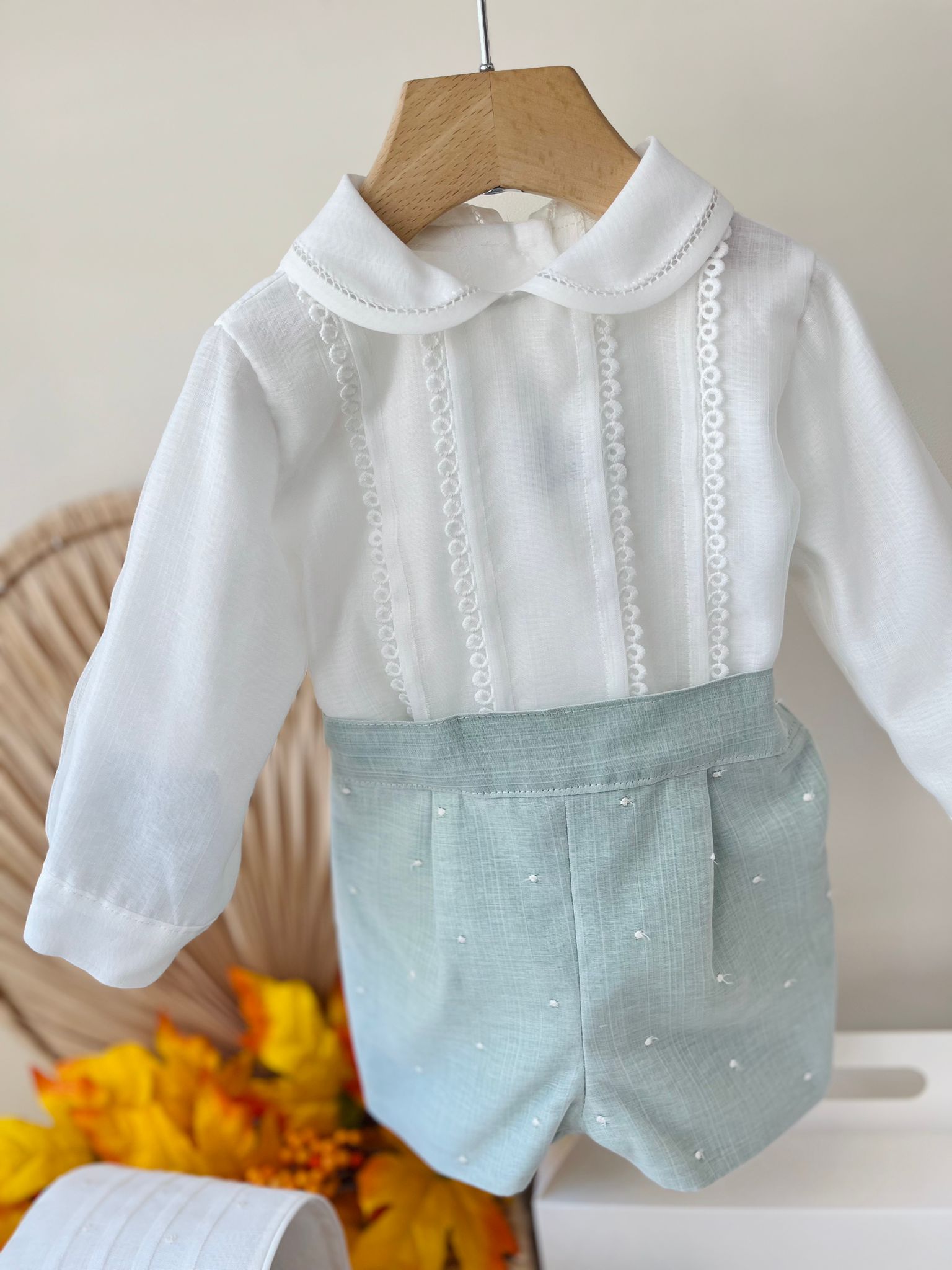 ABITINO CERIMONIALE BIANCO VERDE SMERALDO - Noi da piccoli