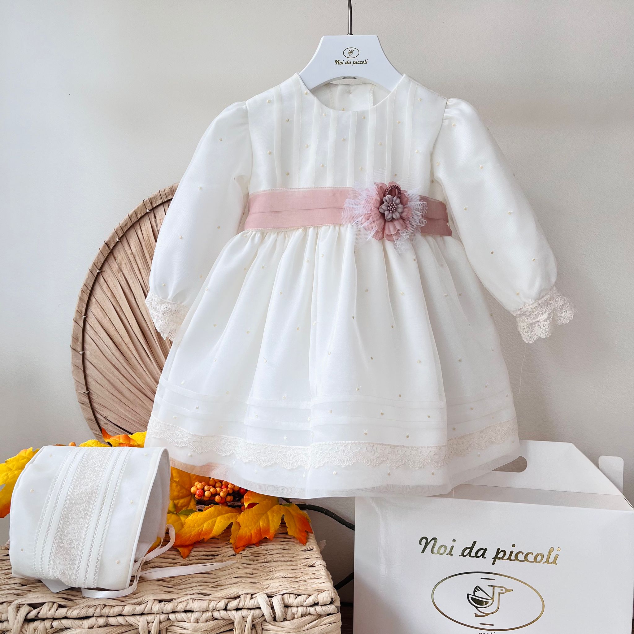 ABITINO CERIMONIALE DAFNE AVORIO ROSA - Noi da piccoli