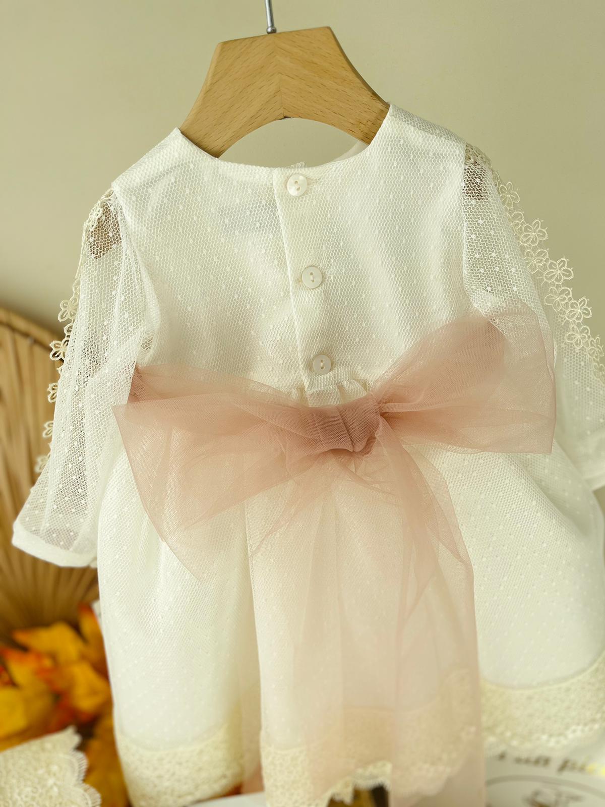 ABITINO CERIMONIALE EDA AVORIO ROSA - Noi da piccoli