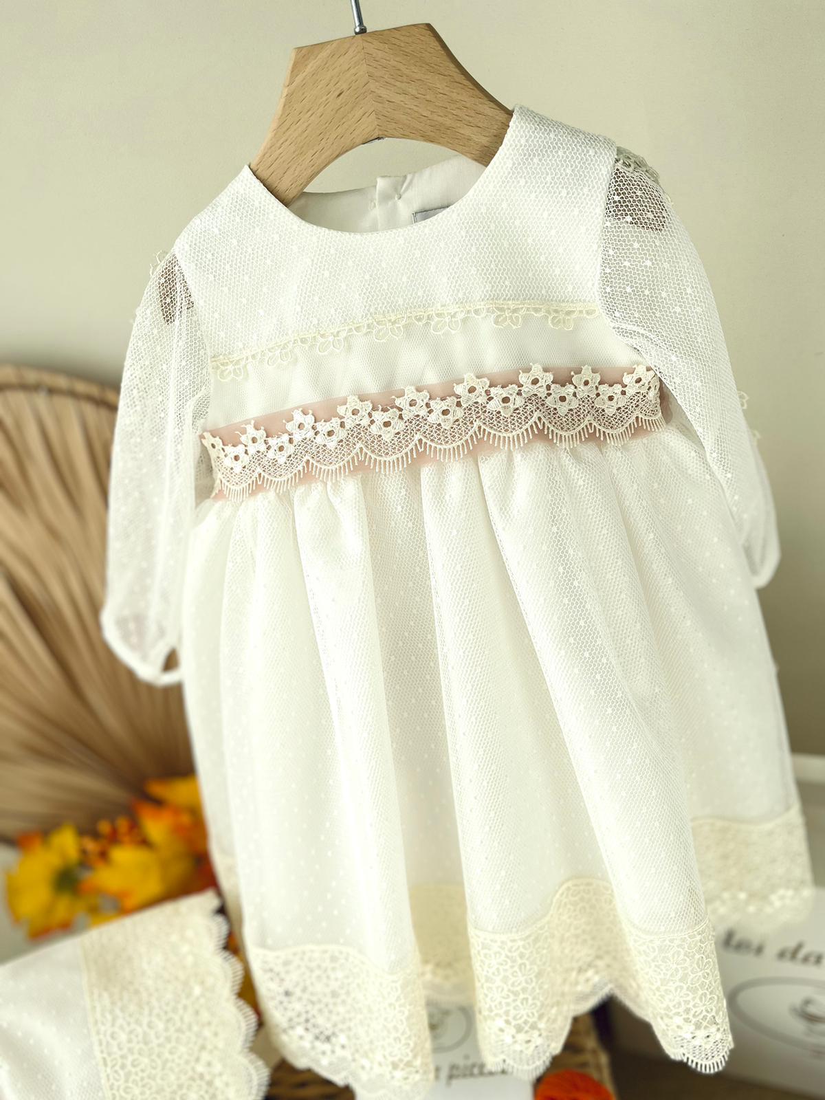 ABITINO CERIMONIALE EDA AVORIO ROSA - Noi da piccoli