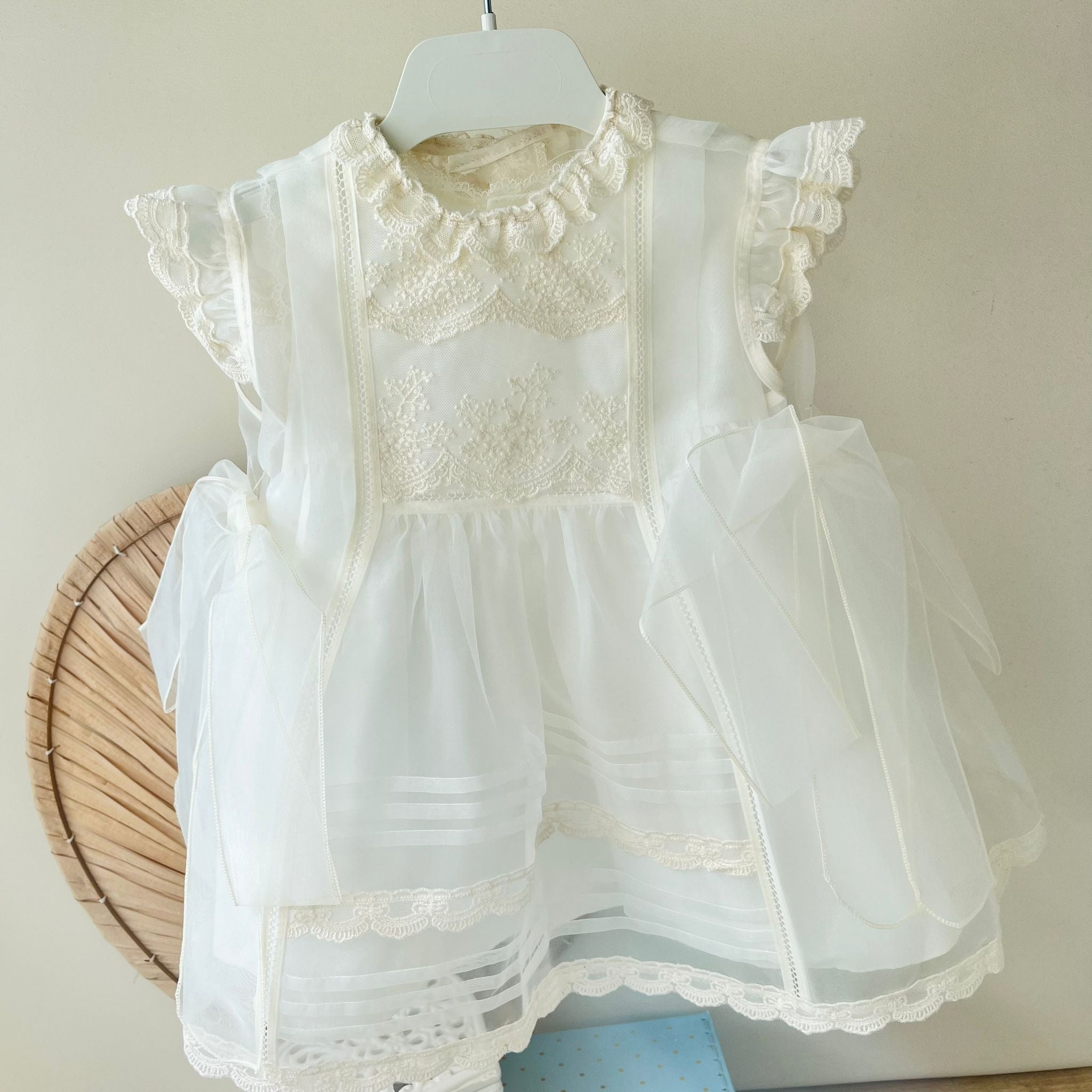 ABITINO CERIMONIALE GAIA GIRO MANICA AVORIO - Noi da piccoli