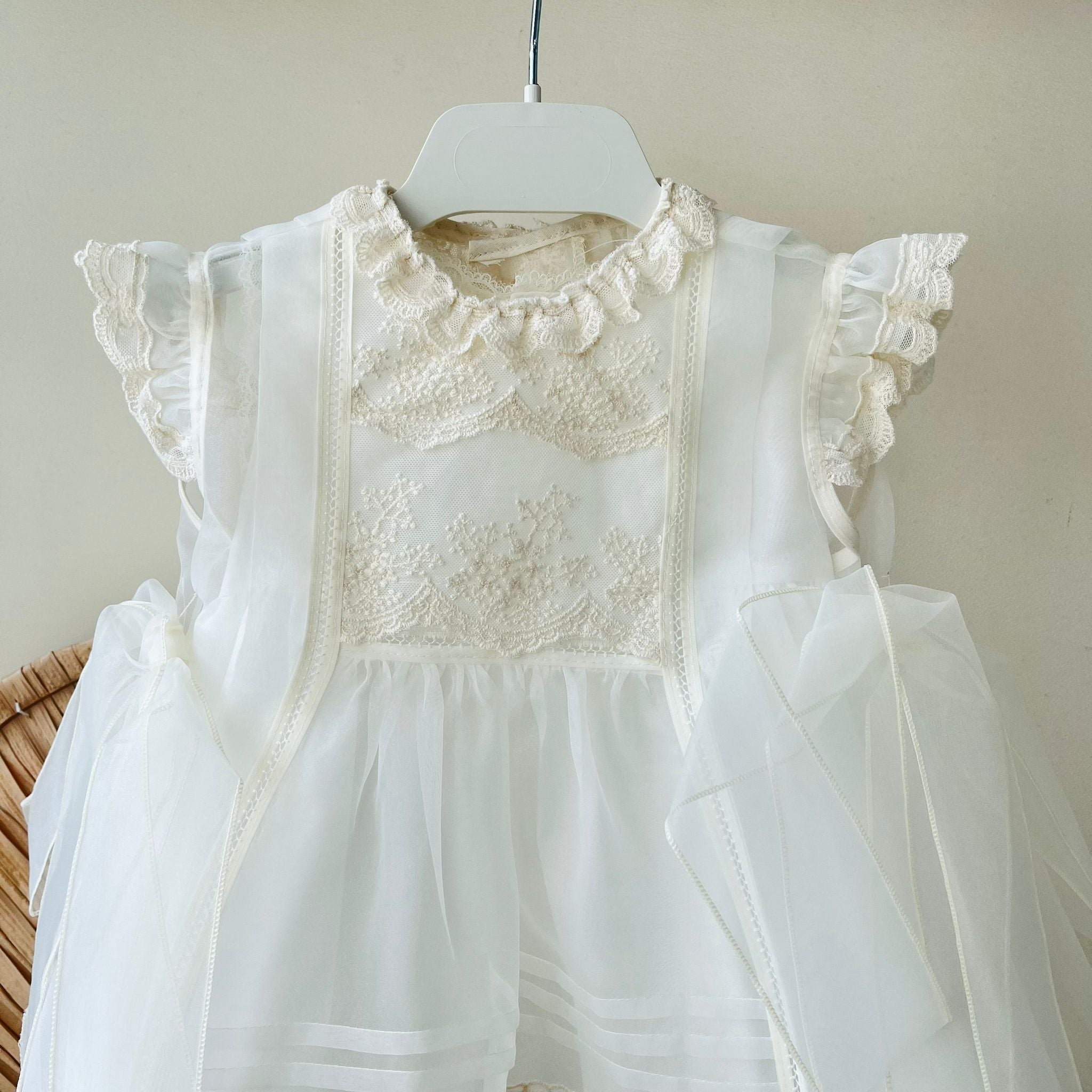 ABITINO CERIMONIALE GAIA GIRO MANICA AVORIO - Noi da piccoli