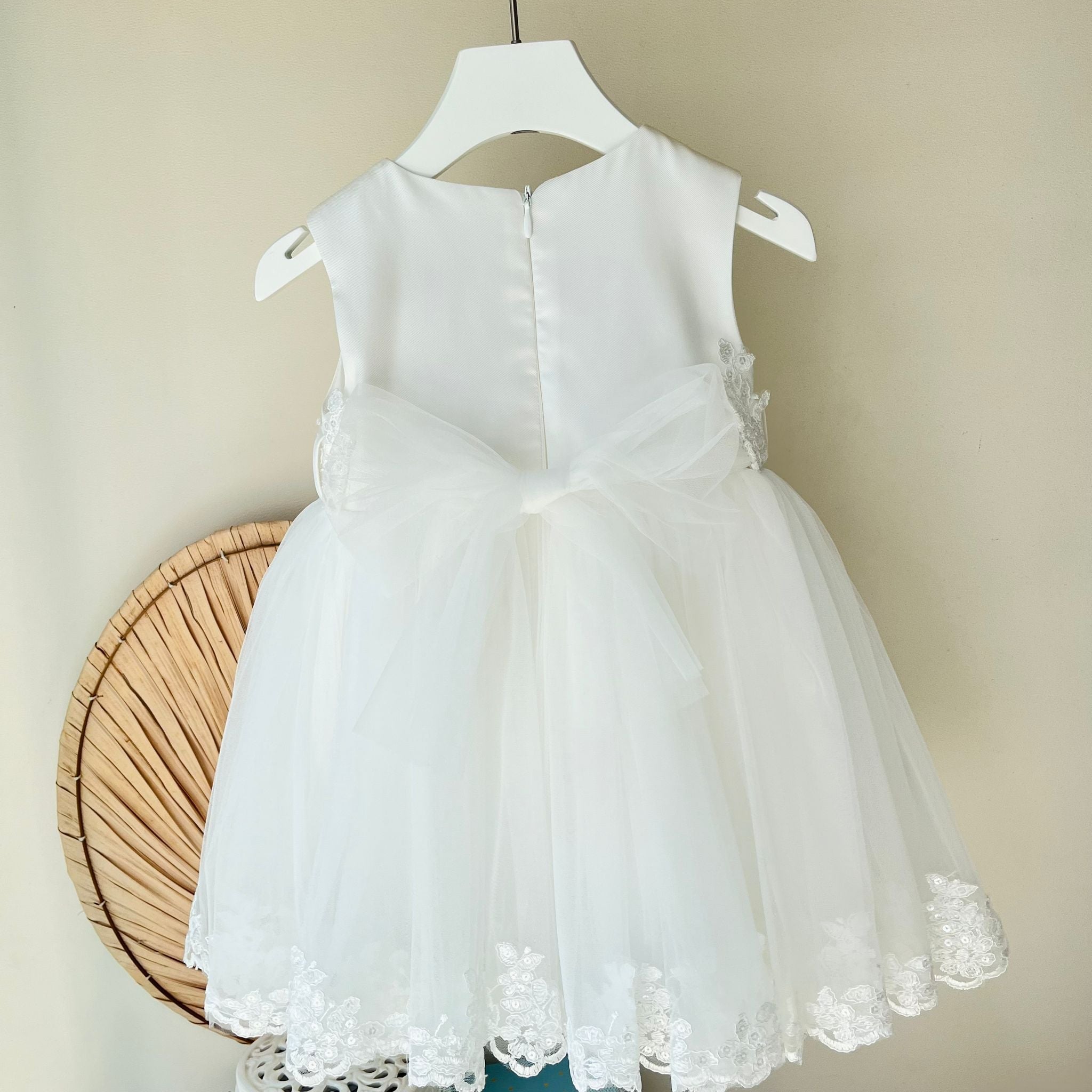 ABITINO CERIMONIALE IN TULLE BIANCO - Noi da piccoli